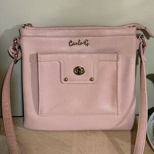 Elegant Pink Crossbody Bag